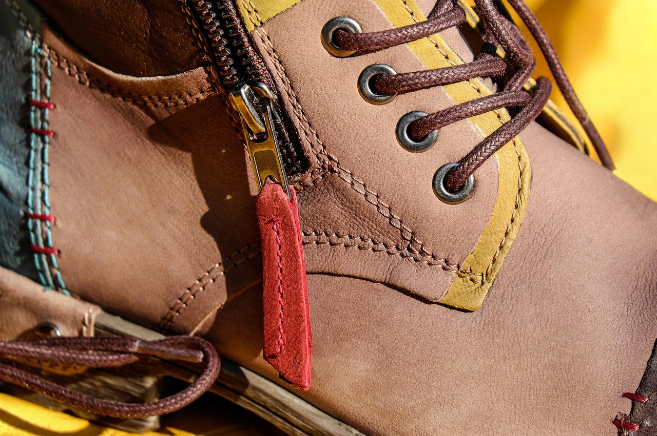 Shoe, leather shoe, zipper — EXAMPLEARTICLE